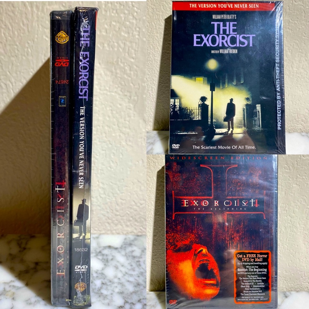 SEALED Exorcist Bundle 1973 & 2004 Special Combo Pack The Beginning DVD SET RARE